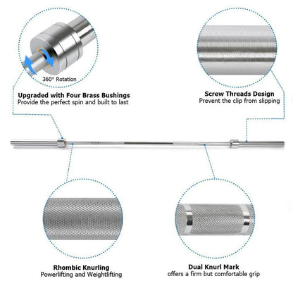 Allrj 6Ft Olympic Barbell - ALLRJ