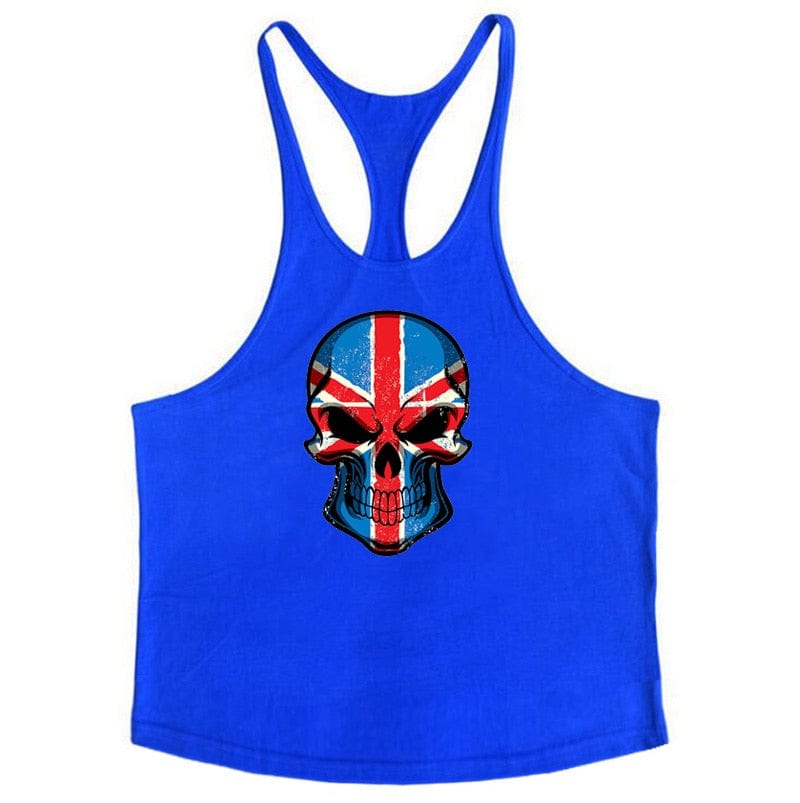 The Brave Bodybuilding Stringer Blue