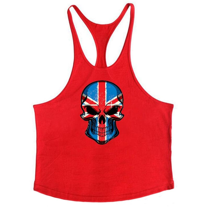 The Brave Bodybuilding Stringer Red