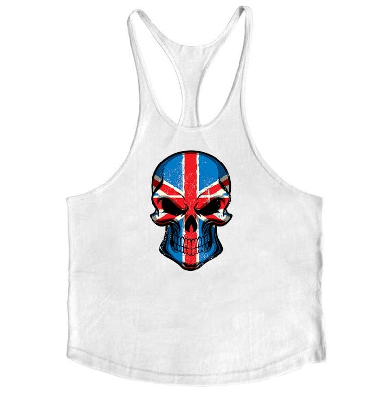 The Brave Bodybuilding Stringer white
