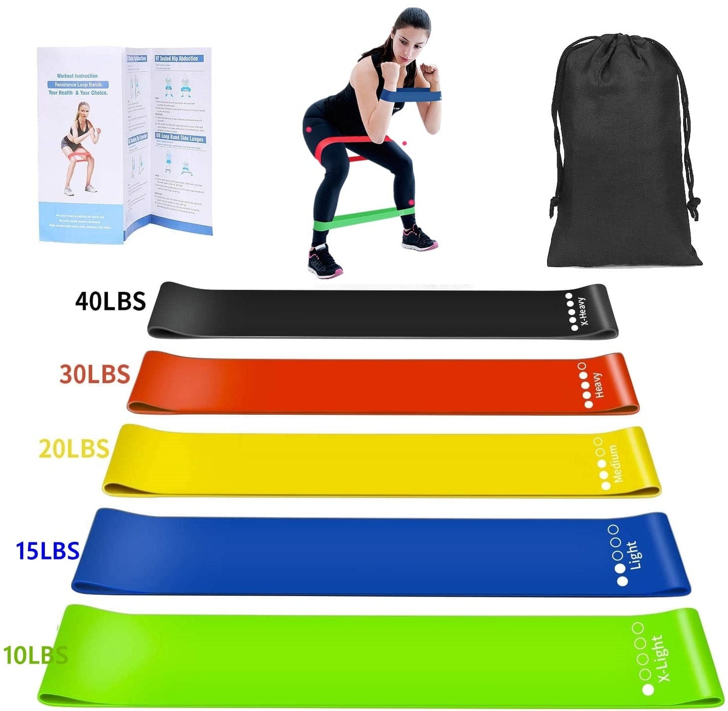 Super Resistance 150lb Workout Bands - ALLRJ
