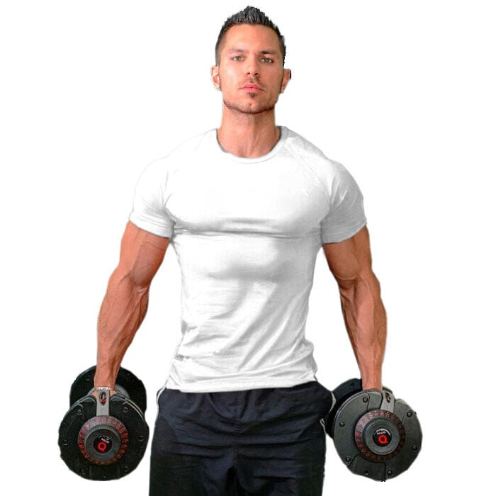Pure monochrome fitness t-shirt White