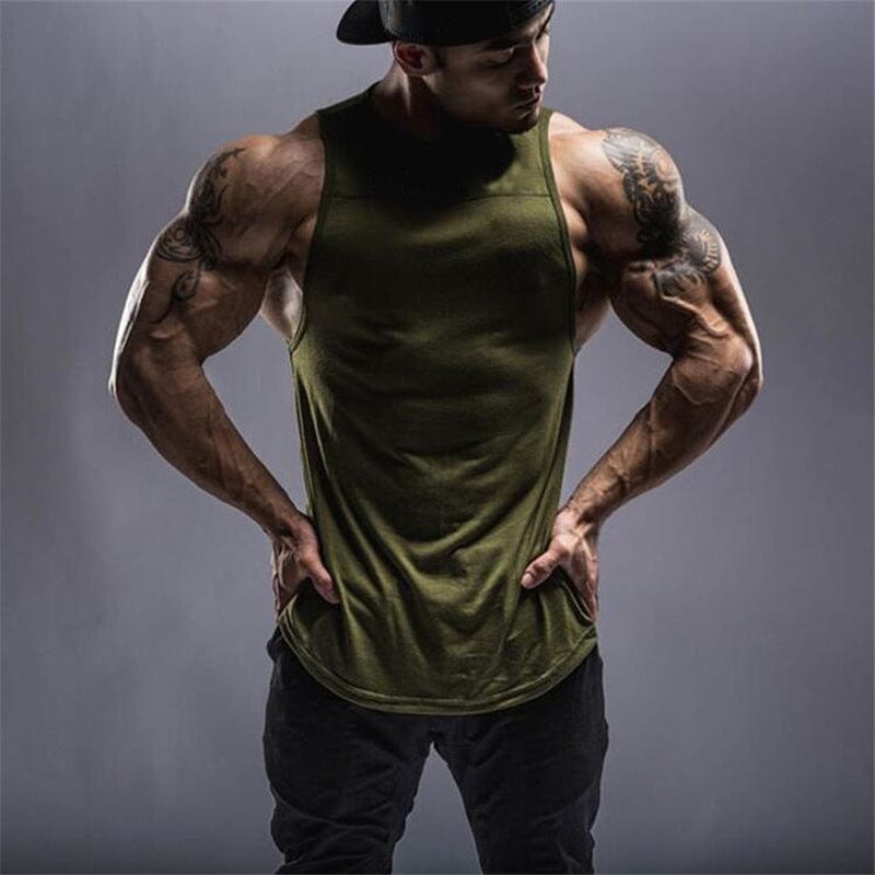 Men's Pro tank Green
