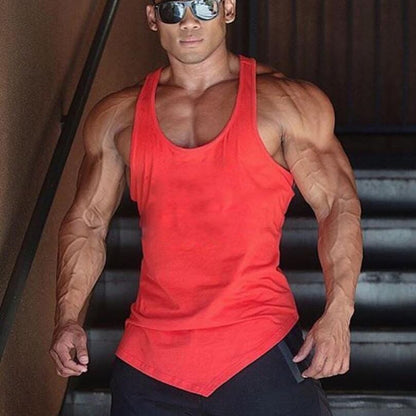 Monster muscle symmetrical tank Red