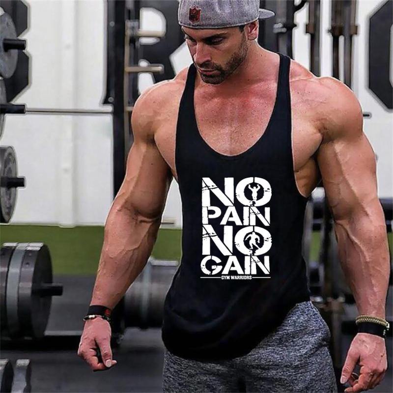 No pain no gain fitness tank top