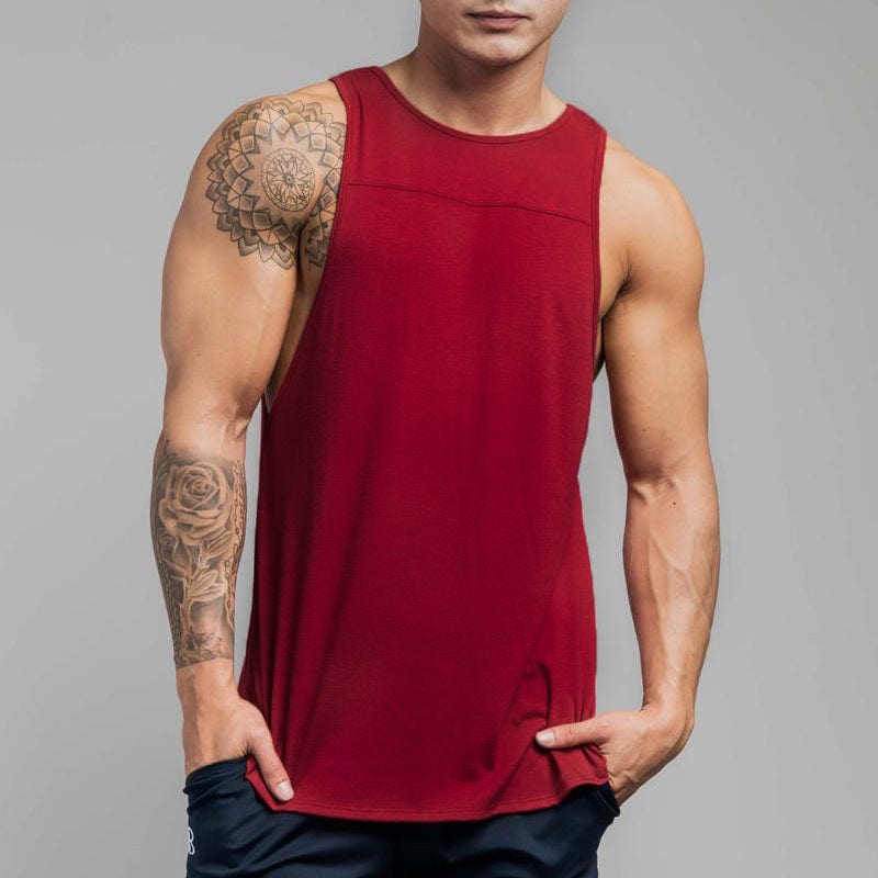 Men's Pro tank Wine Red