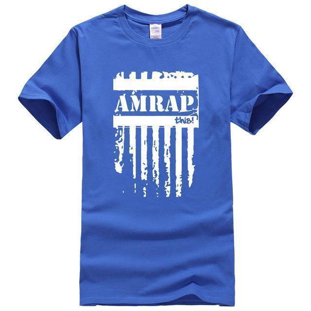 As many reps as possible CrossFit T-shirt blue