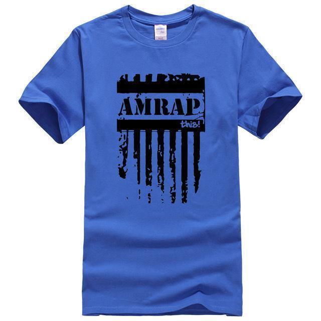 As many reps as possible CrossFit T-shirt blue1