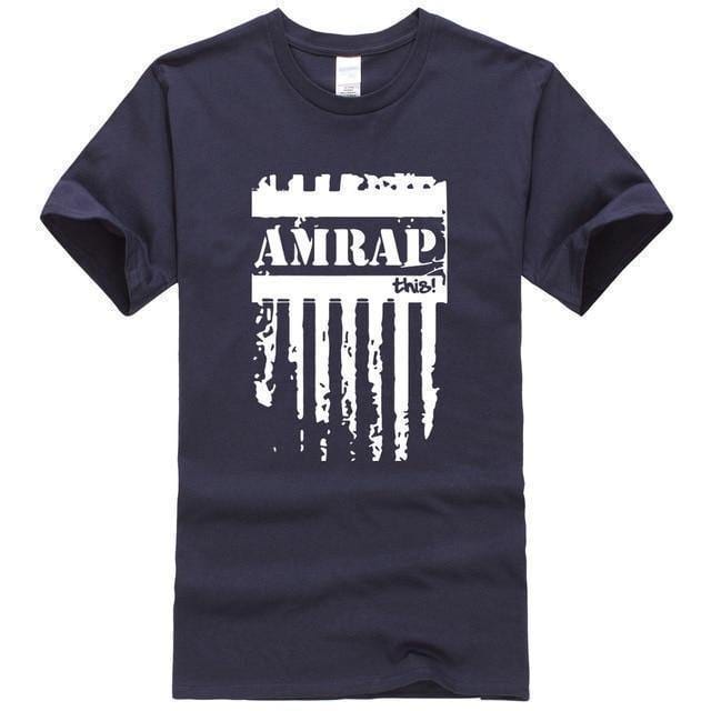 As many reps as possible CrossFit T-shirt dark blue