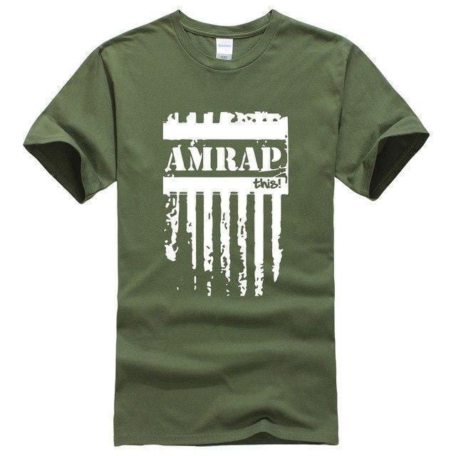 As many reps as possible CrossFit T-shirt dark green