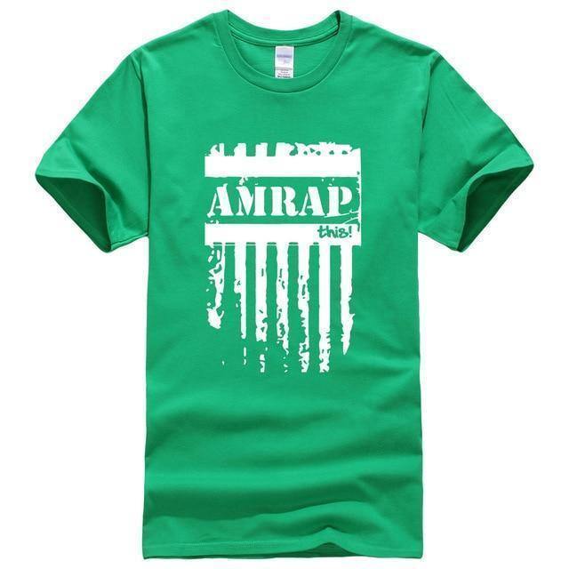 As many reps as possible CrossFit T-shirt green
