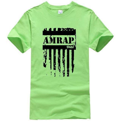 As many reps as possible CrossFit T-shirt light green1