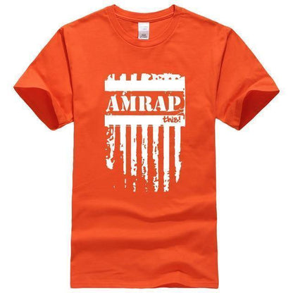 As many reps as possible CrossFit T-shirt orange
