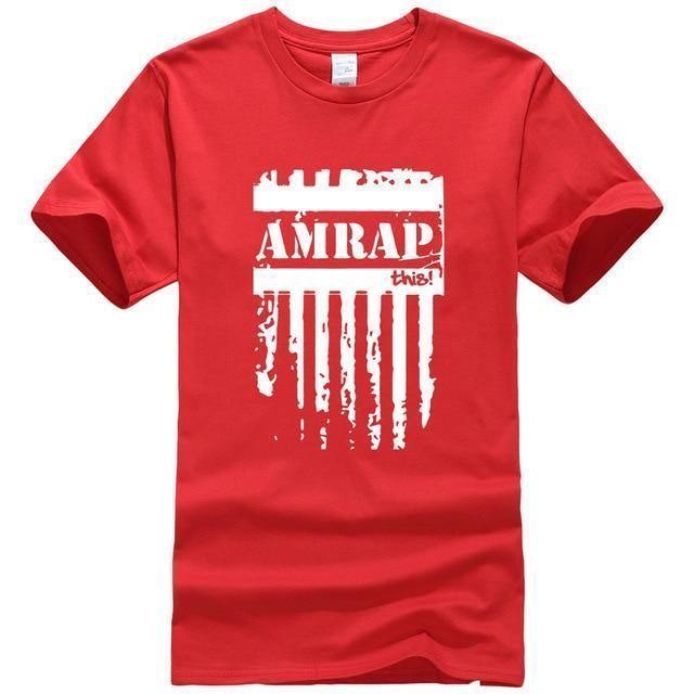 As many reps as possible CrossFit T-shirt red