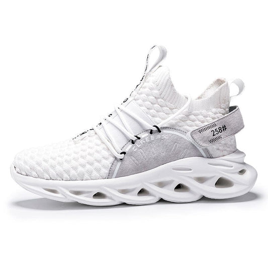 Footy Fit style men's runner White black