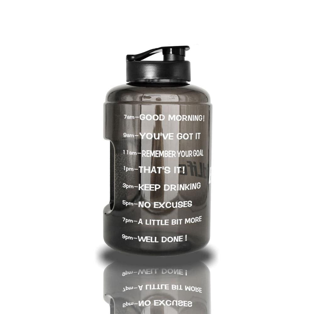 BPA free wide mouth water bottle Black Bottle