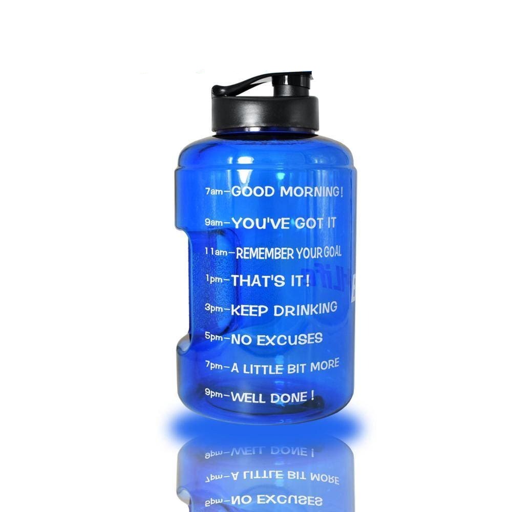 BPA free wide mouth water bottle Blue Bottle