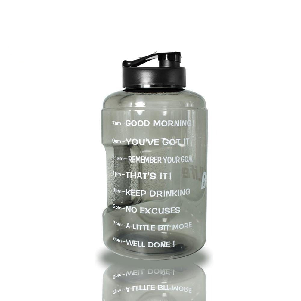 BPA free wide mouth water bottle Gray Bottle