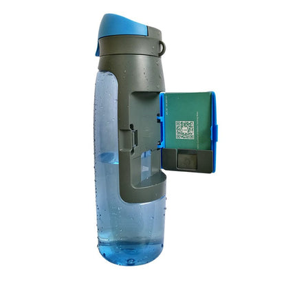 Water Bottle with secret stash Blue