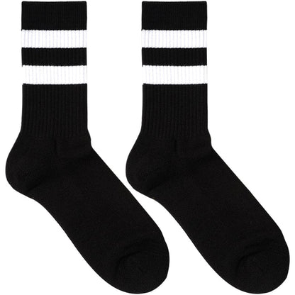 Allrj Old school tube socks White Black socks