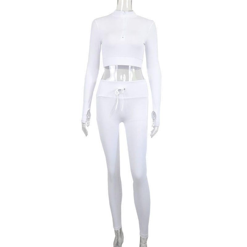 Sheek women’s fitness suit White