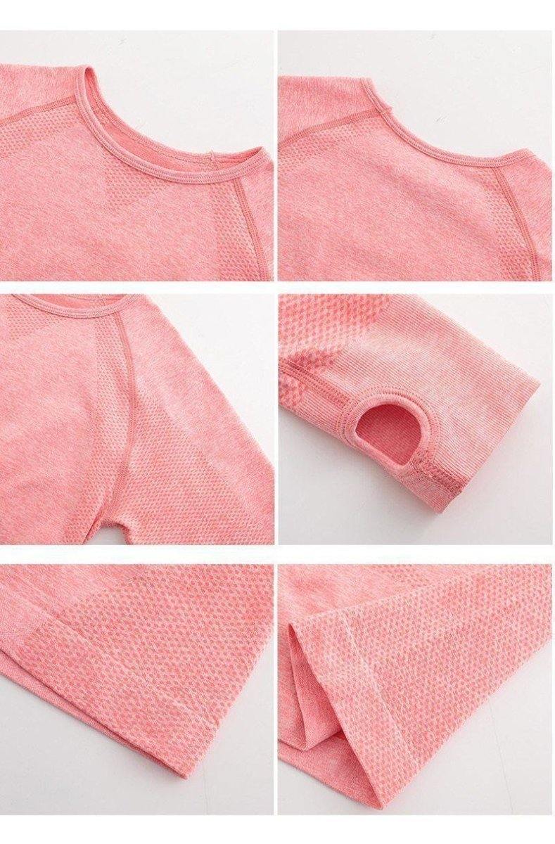 Women's Seamless Long Sleeve Crop Top