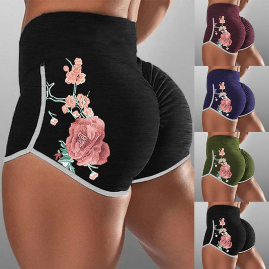 Sassy womens flower print boy shorts - ALLRJ