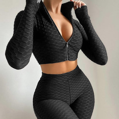 Women’s fitness workout suit Black