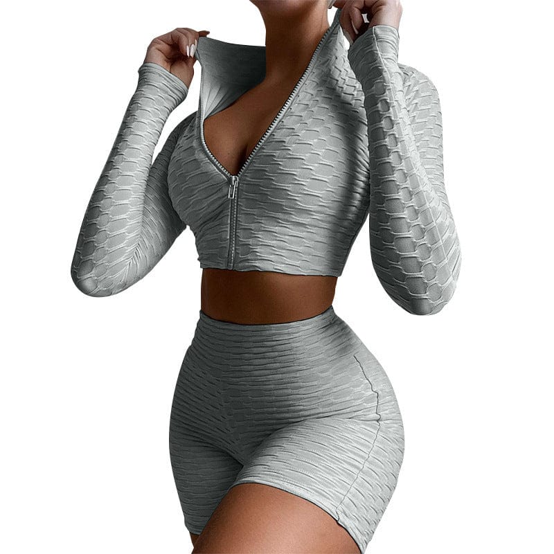 Women’s fitness workout suit Grey