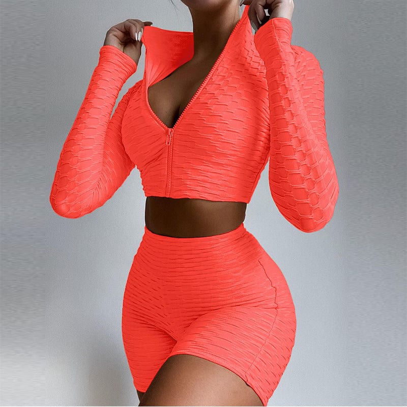 Women’s fitness workout suit Tangerine