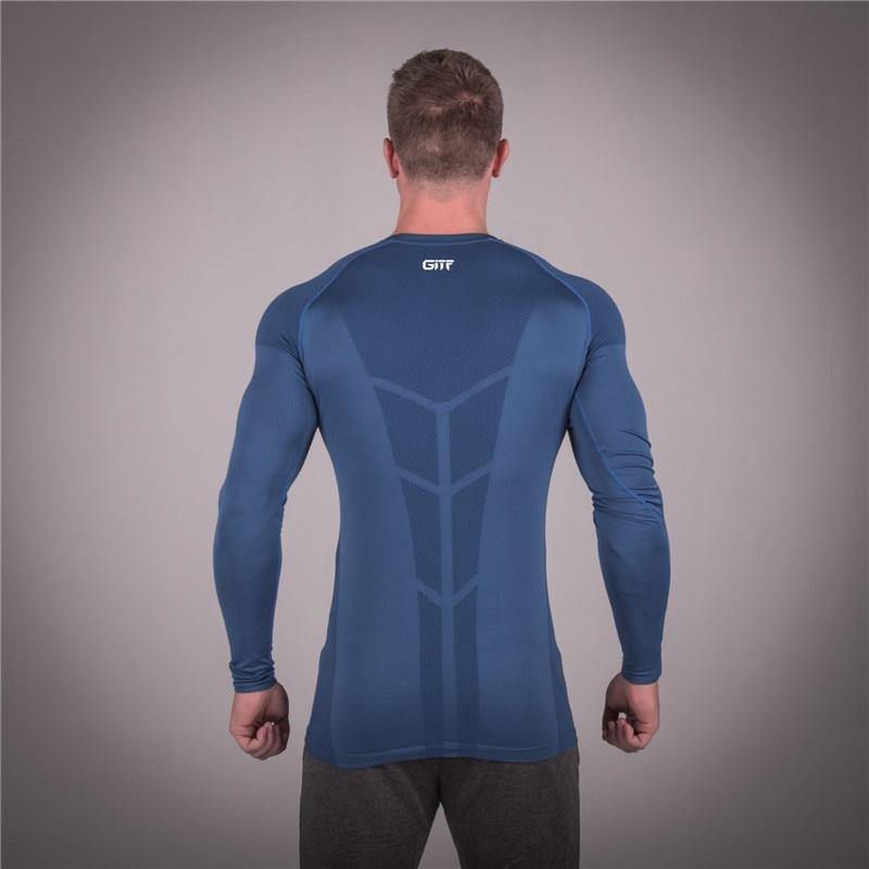 Long Sleeve Men's Lifting Shirt with Rashgard technology