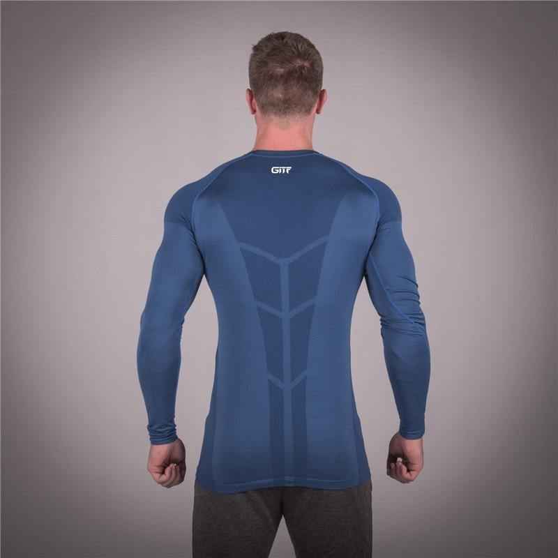 Long Sleeve Men's Lifting Shirt with Rashgard  technology - ALLRJ