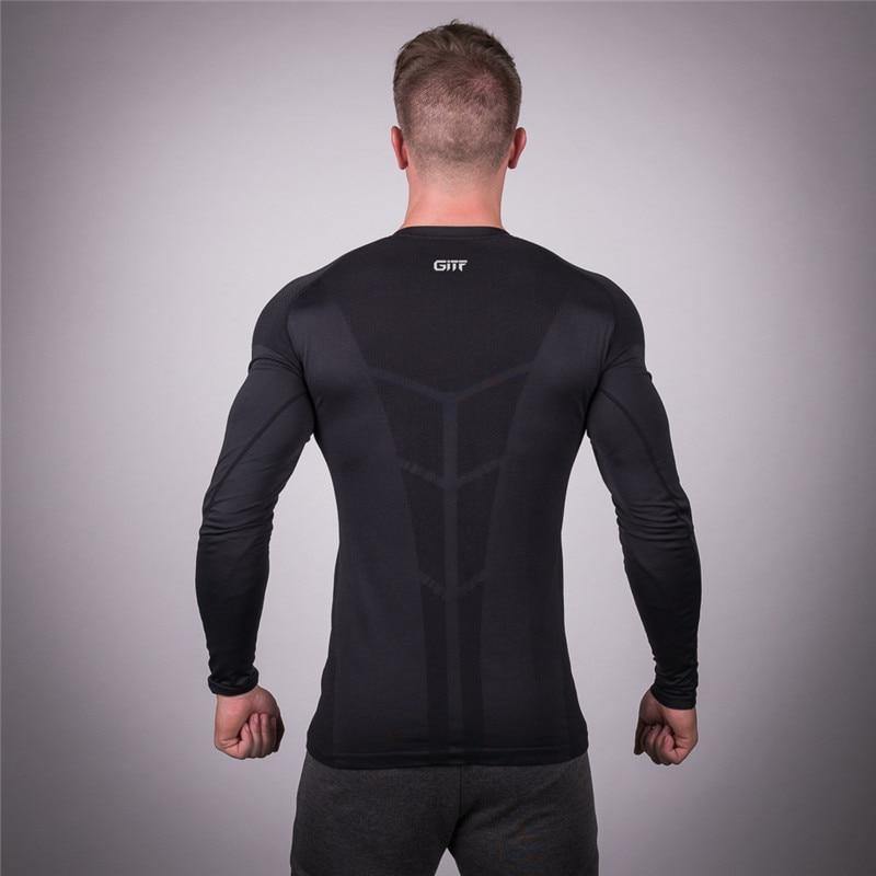 Long Sleeve Men's Lifting Shirt with Rashgard technology