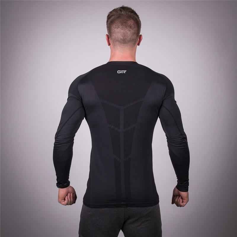 Long Sleeve Men's Lifting Shirt with Rashgard  technology - ALLRJ