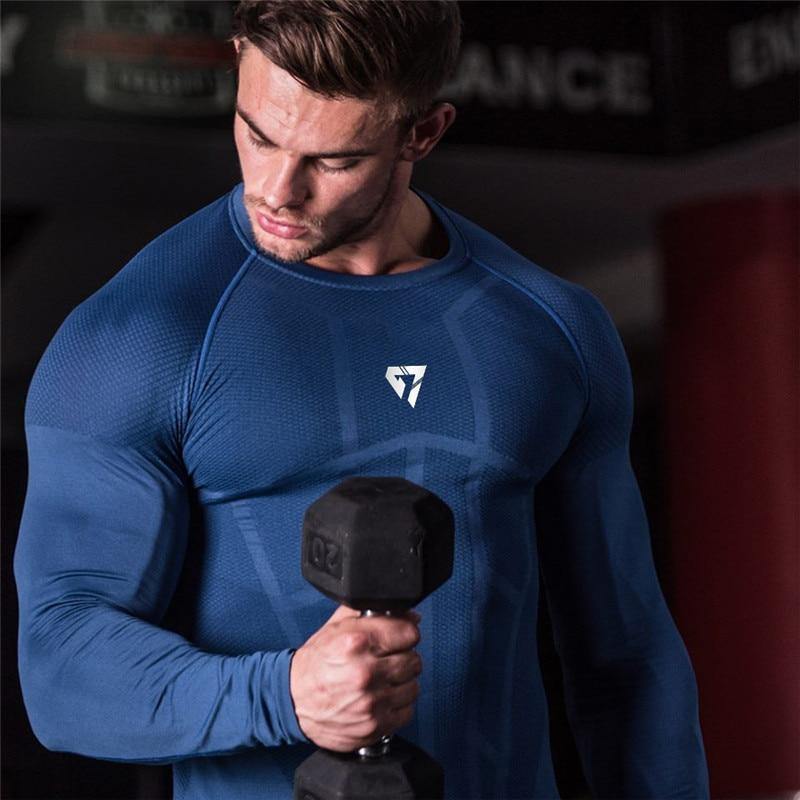 Long Sleeve Men's Lifting Shirt with Rashgard technology