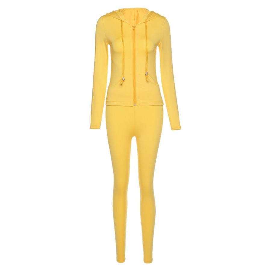 Fitest autumn two-piece set Yellow
