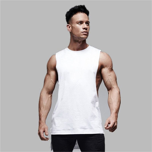 Cotton sleeveless singlet shirt - ALLRJ