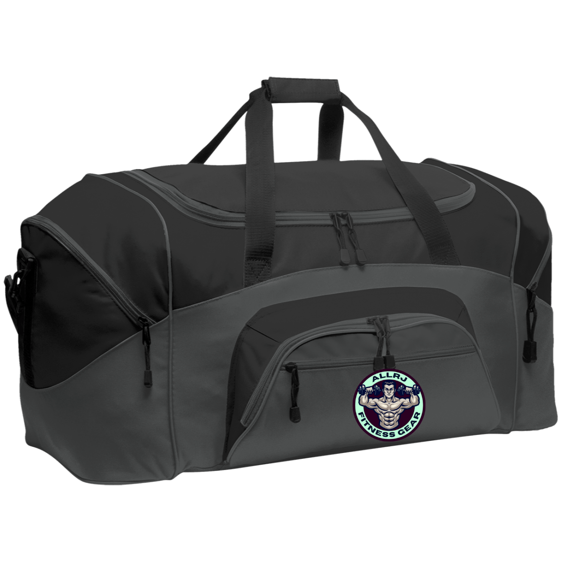 Allrj Gym Gains Duffel Bag Dark Charcoal/Black One Size