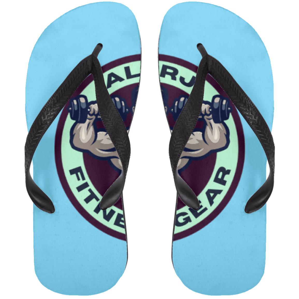 Allrj Pre Stage Flip Flops Columbia Blue