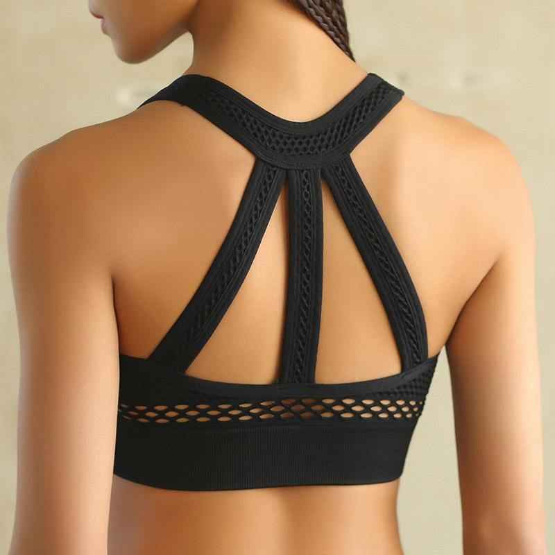 High Impact Padded Push Up Sports Bra - ALLRJ