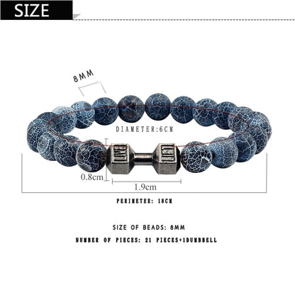 Live to lift beaded bracelet - ALLRJ