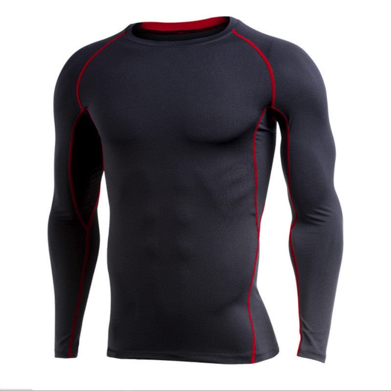 Long - sleeve quick - drying compression shirt - ALLRJ