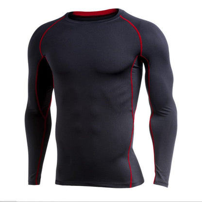Long - sleeve quick - drying compression shirt - ALLRJ