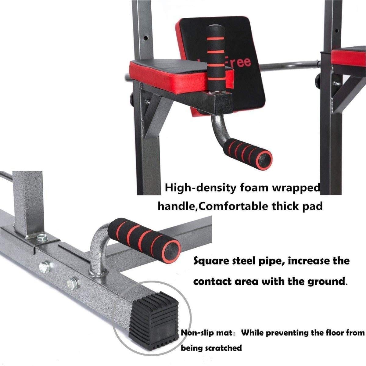 Tower of power multi-function pull up bar station