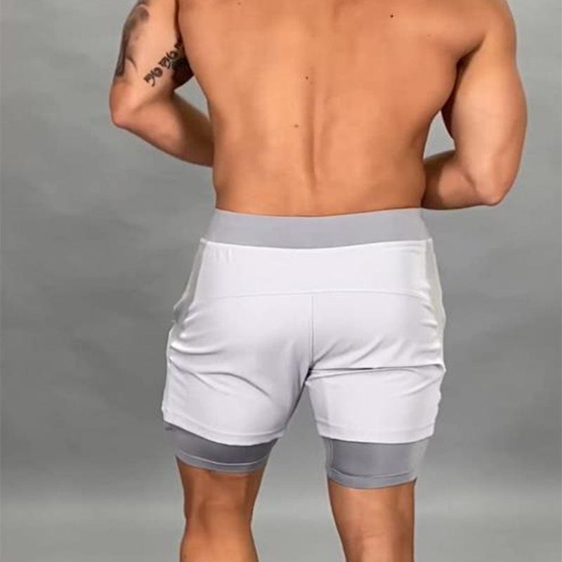 Men's Bodybuilding 2 - in - 1 Shorts - ALLRJ