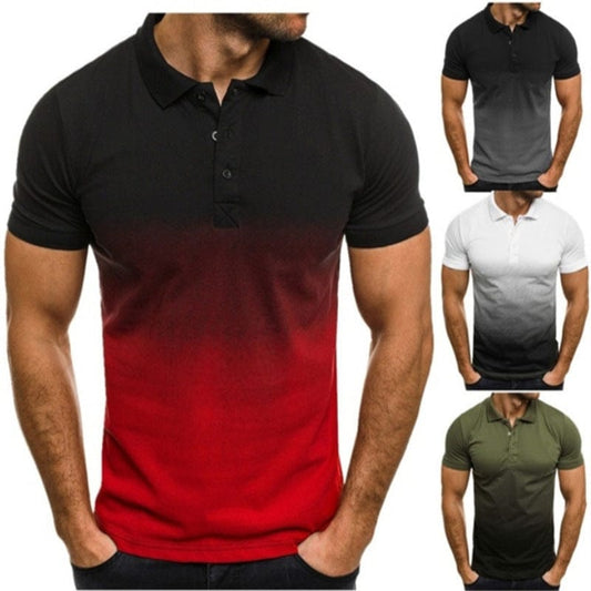 Men's Gradient Polo Shirt - ALLRJ