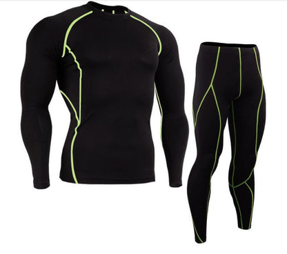 Mens legging & Long sleeve T Shirt Set - ALLRJ