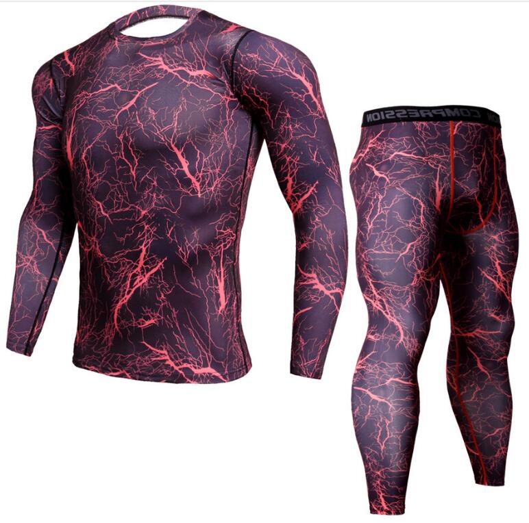 Mens legging & Long sleeve T Shirt Set - ALLRJ