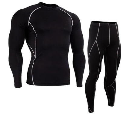 Mens legging & Long sleeve T Shirt Set - ALLRJ