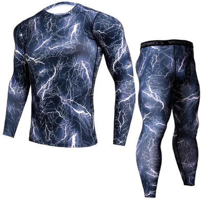 Mens legging & Long sleeve T Shirt Set - ALLRJ